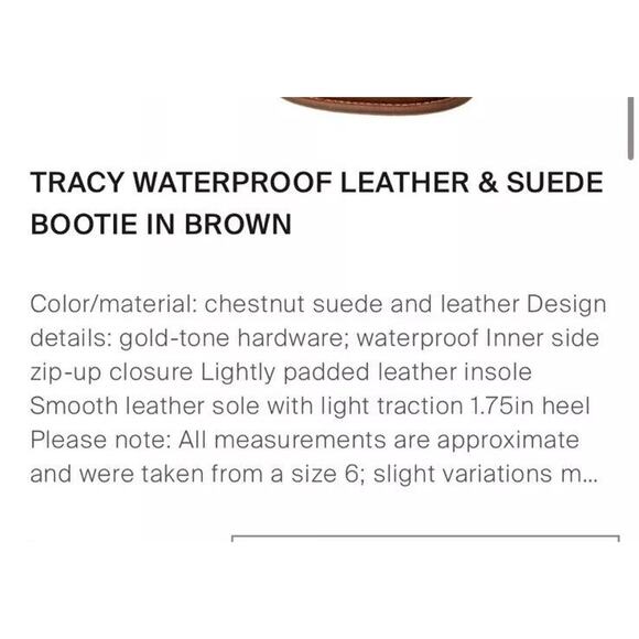 Aquatalia 'Tracy' Suede Ankle Boots Waterproof •9• Leather Buckle Brown Worn 1x - Picture 2 of 14